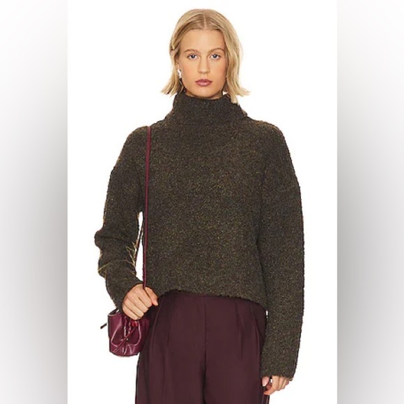 Stitches and stripes pullover turtleneck fuzzy knit wool small revolve ssense - Picture 1 of 9